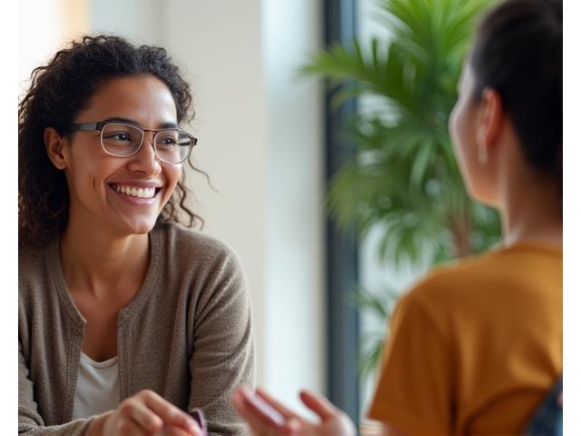 Woman receiving lifestyle coaching